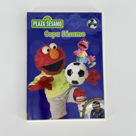 Plaza Sesamo Copa Sesamo DVD Spanish Sesame Street Soccer Rare OOP Kids